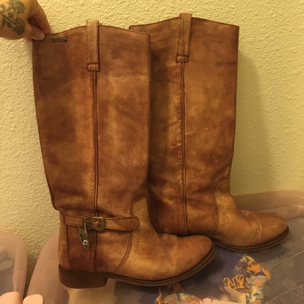 Preowned Diesel Riding Boots